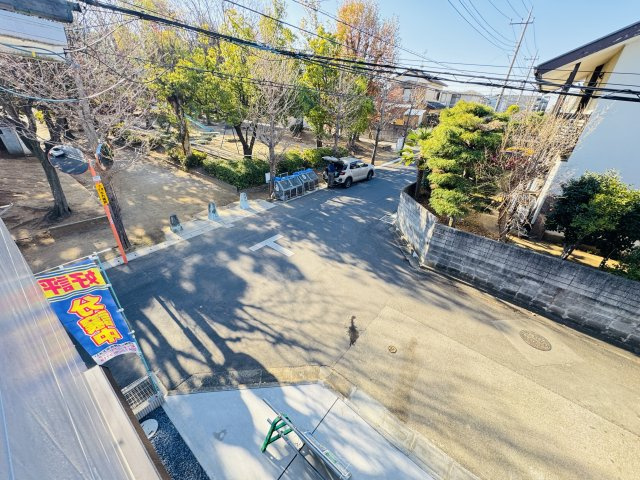 松戸市小金原14期の展望|バルコニーより道路側眺望