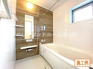 【内観：施工例】 | 横浜市旭区上川井町　新築一戸建て　全2棟/今回販売1棟（2号棟） | 同施工会社施工例（浴室）