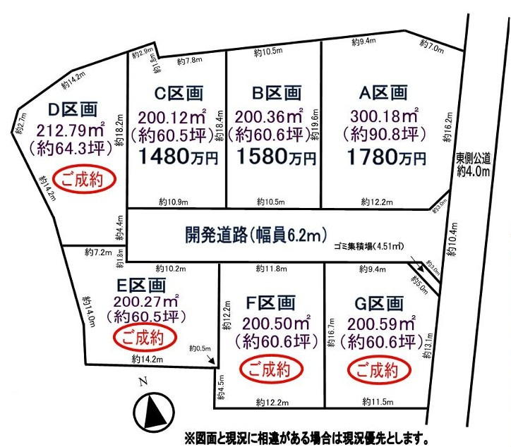 川越市菅間　土地全7区画