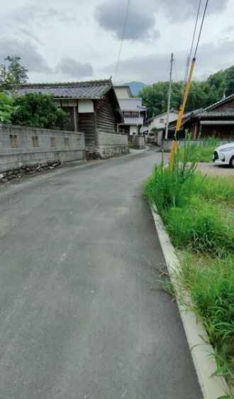 下柏町　売土地の前面道路含む現地写真