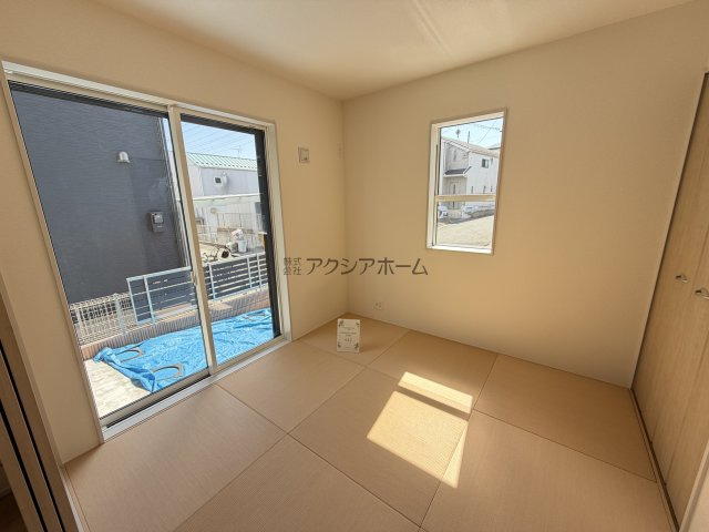 東村山市廻田町4丁目・全1棟　新築一戸建　～全室南向き～の和室|和室4.5帖