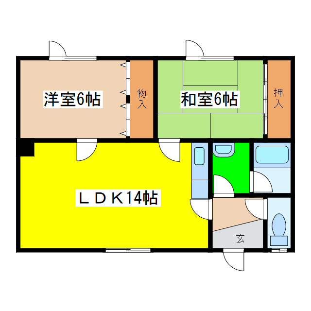 昭栄ハイツの間取り
