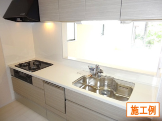 【内観：施工例】 | 横浜市旭区金が谷2丁目　全2棟/今回販売1棟（1号棟） | 同施工会社施工例（キッチン）