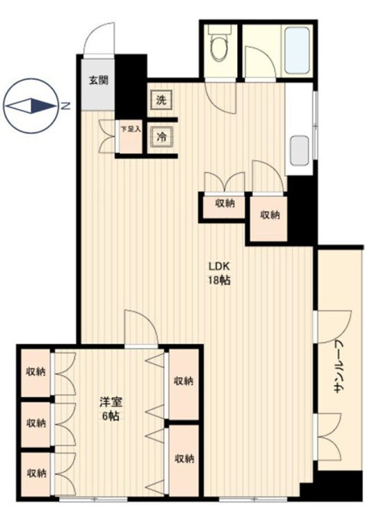 ブルーシャトービルの間取り