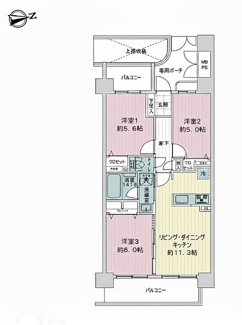 【間取り】 | ライオンズマンション川口ブリーズコート