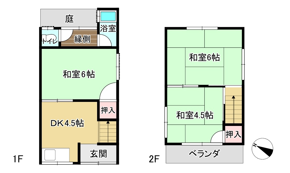 天満谷口貸家の間取り