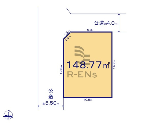 【土地図】 | 練馬区東大泉３丁目　売地　A区画 | こだわりの家づくりができる、建築条件無し売地になります