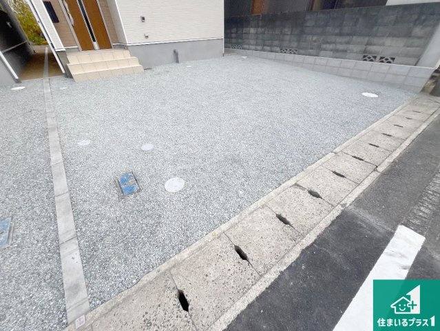 赤穂市古浜町　第1期　新築一戸建ての駐車場|駐車スペース！散水栓があるので、こまめに愛車を洗えます！