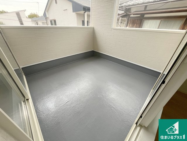 赤穂市古浜町　第1期　新築一戸建てのバルコニー|ワイドバルコニーは洗濯物を干すスペースが広いのでご家族が多くても安心！
