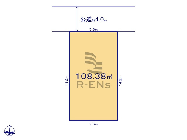【土地図】 | 練馬区東大泉３丁目　売地　B区画 | こだわりの家づくりができる、建築条件無し売地になります