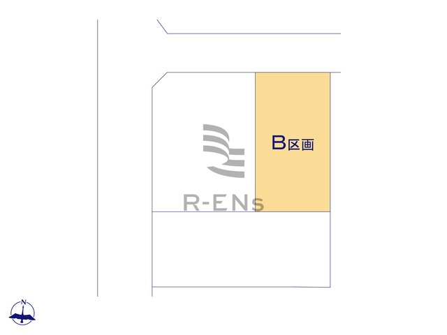 【区画図】 | 練馬区東大泉３丁目　売地　B区画 | B号棟：教育施設も徒歩10分圏内で子育てしやすいエリア