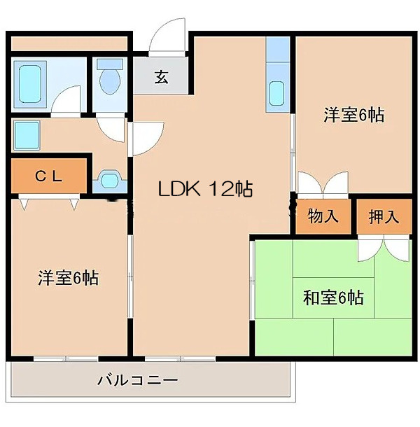 川崎第64ビル【キャッシュバック対象】の間取り