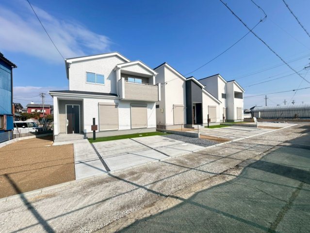 グラファーレ　一宮市西大海道3期　全4区画分譲の外観|「現地（2026年1月22日）撮影」　
■全体写真　
■ヤマダ不動産　株式会社リライフ　
