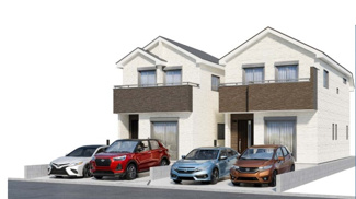 【外観パース】 | 相模原市南区西大沼　新築戸建　全2棟（A号棟）