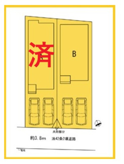 【区画図】 | 相模原市南区西大沼　新築戸建　全2棟（A号棟） | 配置図