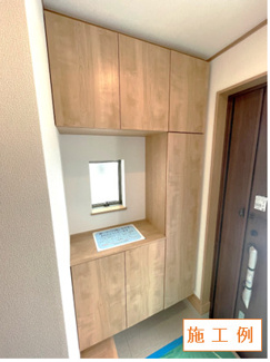 【内観：施工例】 | 相模原市南区西大沼　新築戸建　全2棟（A号棟） | 同施工会社施工例（玄関）