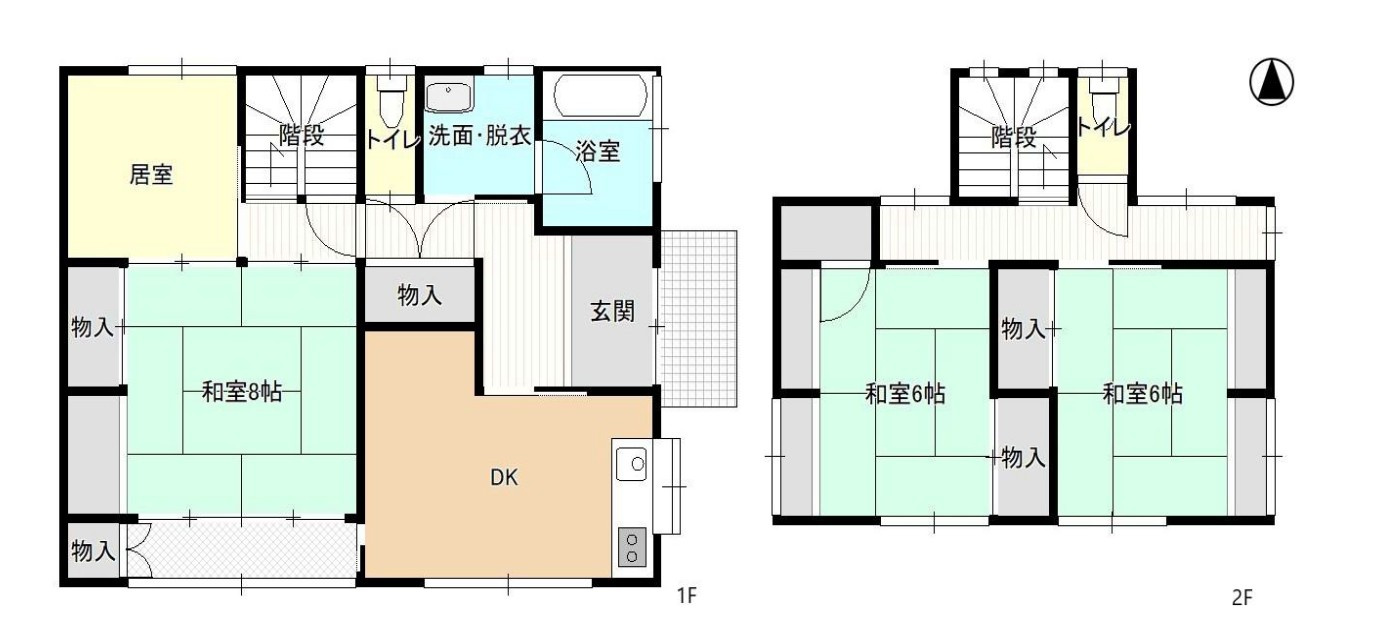 【中古戸建】前橋市鶴が谷町1期の間取り|■間取り図｜敷地面積：225.27（約68.14坪）　建物面積：114.48（約34.63坪）