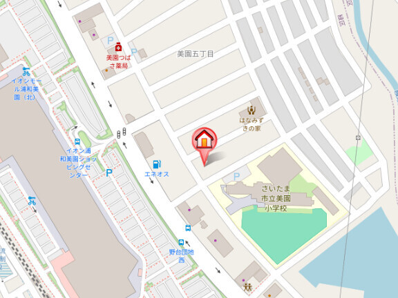 美園ミノリエの地図