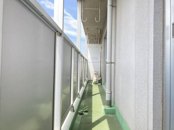 ビレッジハウス田谷1号棟のバルコニー|ビレッジハウスの同一物件・同一タイプの間取りの写真です