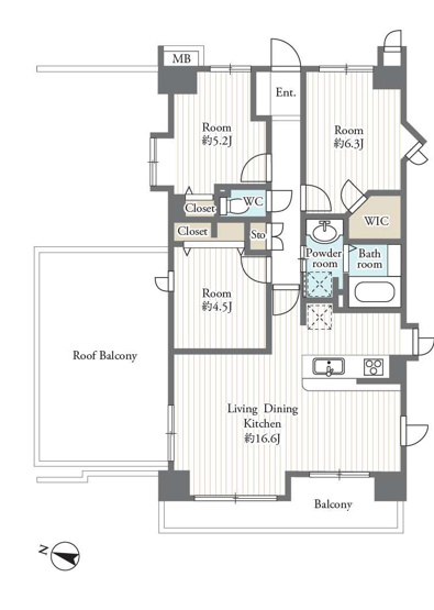 【間取り】 | オーベル大宮・東宮原