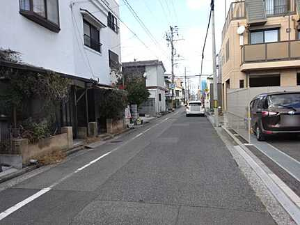 南区宇品御幸４丁目の前面道路含む現地写真