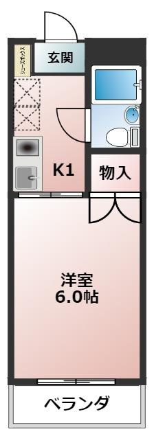 フラワーハイツCの間取り