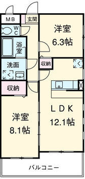 プレミアコート星ヶ丘の間取り