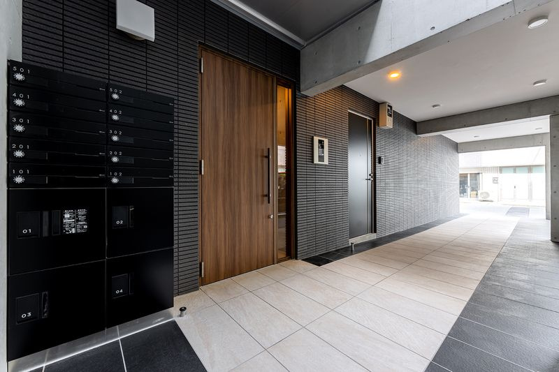 シュロス蔵前のエントランス