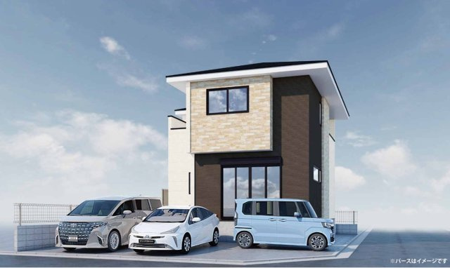 仲介手数料無料　KEIAI GRACE所沢市中富南３期　新築戸建　全１棟　の外観パース