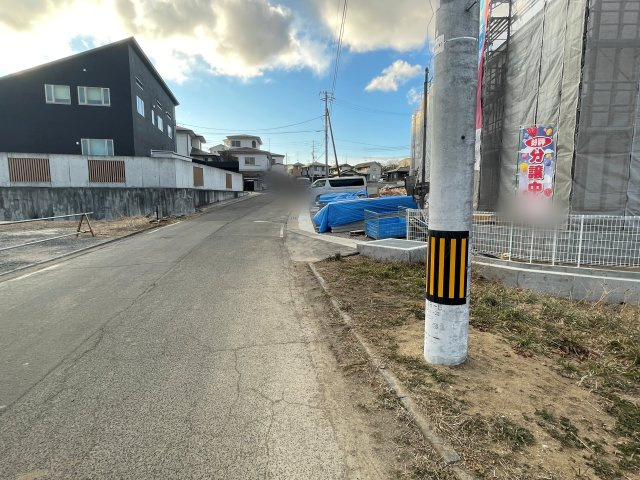 新築戸建・新築建売　須賀川市和田第1　第三小・第三中の前面道路含む現地写真