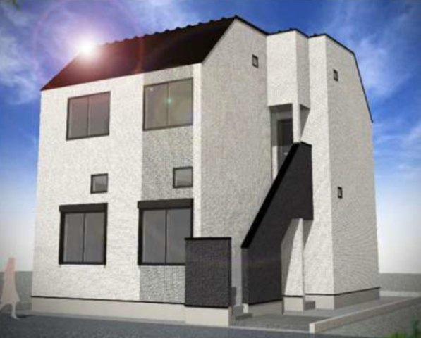 練馬区桜台４丁目のアパートの外観|完成予想パース