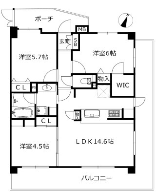 ネクステージ飛田給の間取り