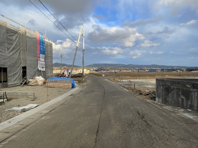 新築戸建・新築建売　須賀川市和田第1　第三小・第三中の前面道路含む現地写真