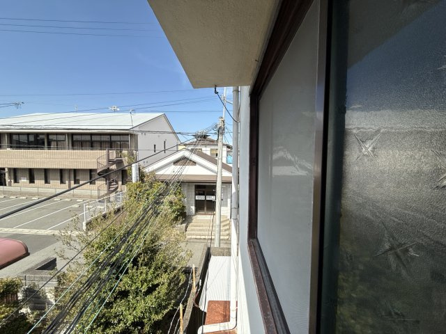 光栄荘のバルコニー