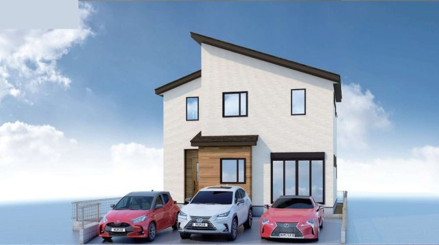 仲介手数料無料　KEAI TERRACE　所沢市東新井町１期・全1棟　の外観パース