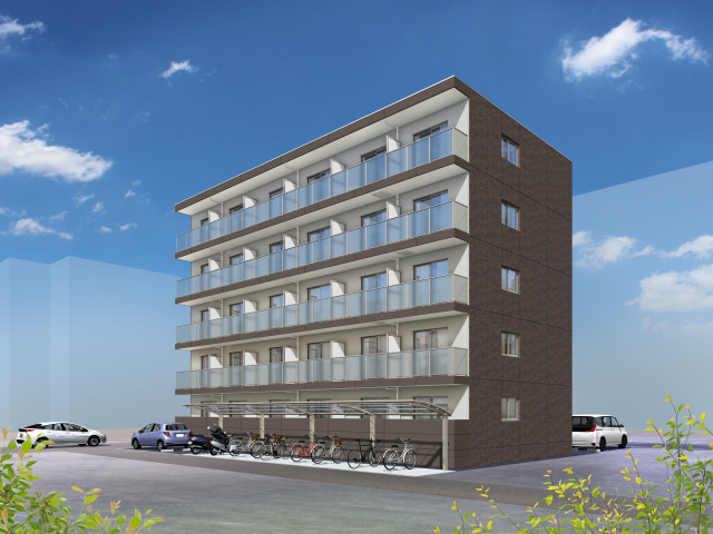 ミモザヒルズ岡山医大南の外観パース