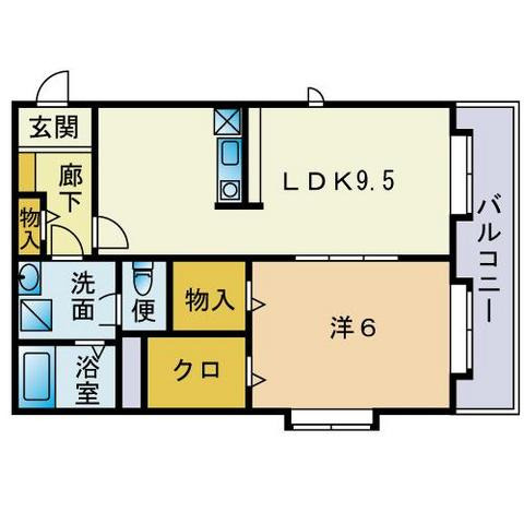 へーベルメゾン茶山の間取り