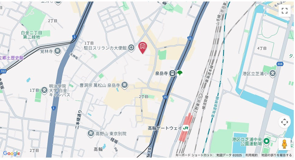 ★仲介手数料無料★秀和高輪レジデンス（今後の発展に期待高まる泉岳寺ヴィンテージレジデンス）の地図