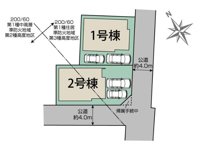 茅ヶ崎市円蔵新築戸建て　3期1号棟の区画図|区画図「茅ヶ崎市円蔵新築戸建て」