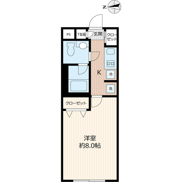 ウェルスクエアイズム大森西の間取り