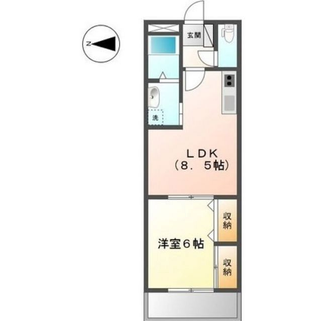 サンシャイン棚橋Ａの間取り