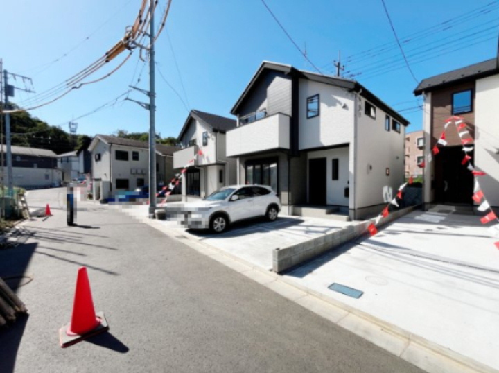 祝：成約済み　八王子市　長沼町　新築戸建て　４期の前面道路含む現地写真|～仲介手数料無料☆八王子ひなた不動産～　八王子市長沼町　新築戸建て