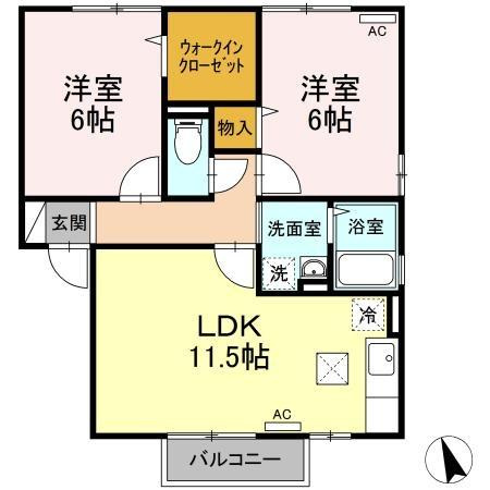 シャンメール　C棟