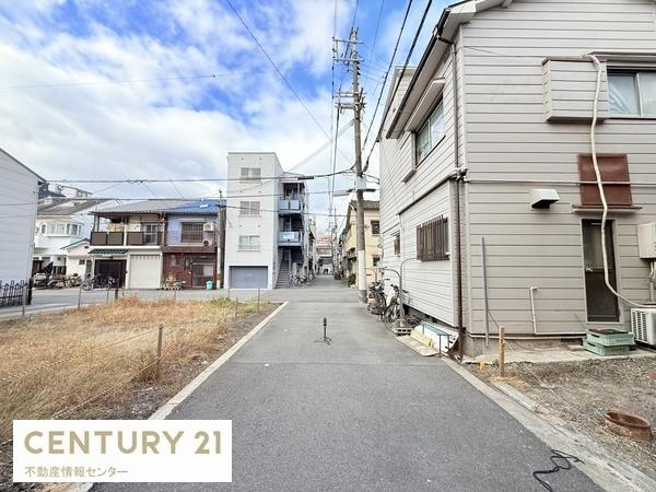 【前面道路含む現地写真】 | 八幡屋4丁目　建築条件付宅地