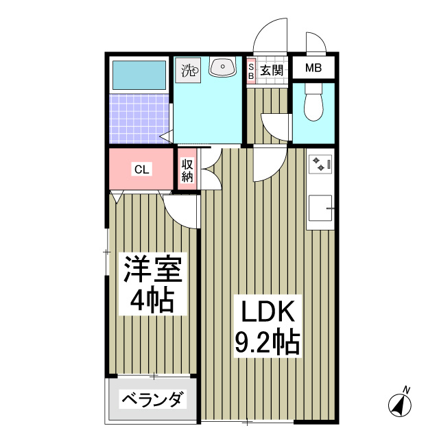 GARDEN　MIYAKOⅠの間取り