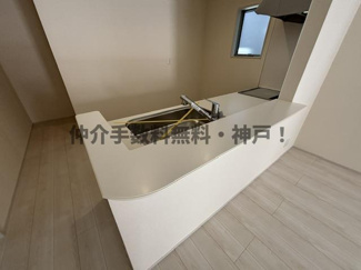 【キッチン】 | 神戸市垂水区名谷町　新築戸建2号棟　仲介手数料無料！ | お料理しやすいキッチンです