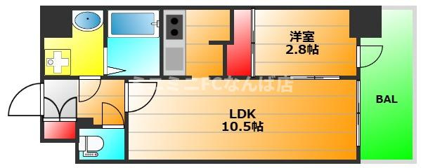 ワールドアイ大阪フェリーチェの間取り|現状有姿