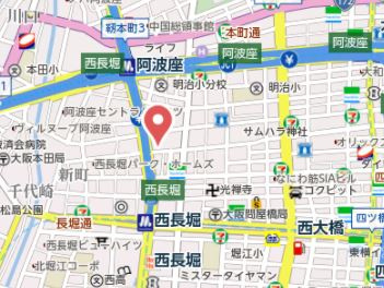 【地図】 | プレサンス立売堀ベルヴィル