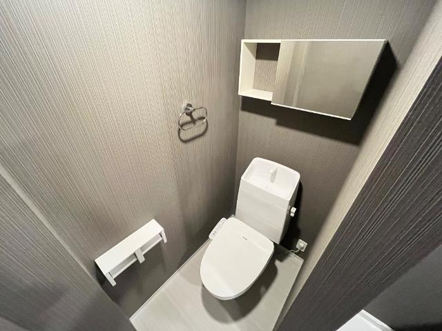 額田郡幸田町　賃貸アパート新築工事のトイレ|シャワー付トイレ（イメージ）