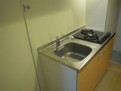 【キッチン】 | グランヴァン荻窪Ⅱ | 2口コンロのシステムキッチン。